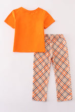 Orange turkey embroidery boy set - ARIA KIDS