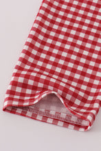 Alabama embroidery gingham pullover & pants set - ARIA KIDS