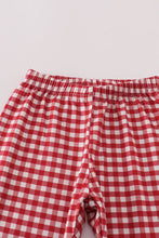 Alabama embroidery gingham pants set - ARIA KIDS
