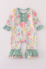 Floral print ruffle romper - ARIA KIDS