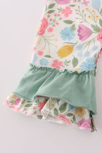 Floral print ruffle romper - ARIA KIDS