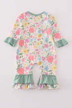 Floral print ruffle romper - ARIA KIDS