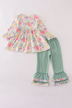 Floral print ruffle pants set - ARIA KIDS