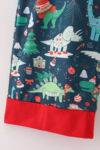 Green dinosaur print mom pajamas pants - ARIA KIDS
