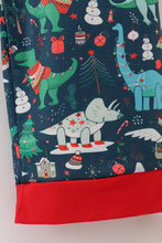 Green dinosaur print dad pajamas pants - ARIA KIDS