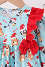 Blue christmas character print bloomer set - ARIA KIDS