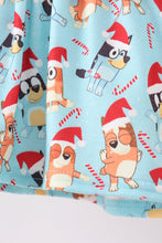 Blue christmas character print bloomer set - ARIA KIDS