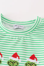 Green christmas grinch embroidery boy set - ARIA KIDS
