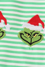 Green christmas grinch embroidery boy set - ARIA KIDS