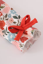 Fox embroidery floral print bubble - ARIA KIDS