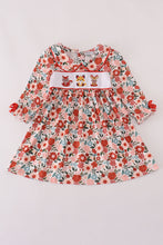 Fox embroidery floral print dress - ARIA KIDS