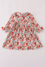 Fox embroidery floral print dress - ARIA KIDS