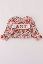Fox embroidery floral print dress - ARIA KIDS