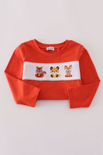 Fox embroidery gingham pants set - ARIA KIDS