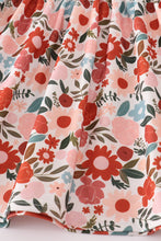 Fox embroidery floral print pants set - ARIA KIDS