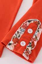Fox embroidery floral print pants set - ARIA KIDS