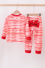 Red stripe character applique pants set - ARIA KIDS