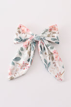 Green floral girl hair sailor bow - ARIA KIDS