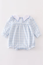 Teal thanksgiving turkey french knot plaid girl bubble