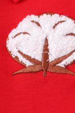 Maroon cotton french knot boy shirt - ARIA KIDS