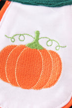 Forest velvet pumpkin embroidery girl dress - ARIA KIDS