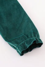 Forest velvet pumpkin embroidery girl dress - ARIA KIDS