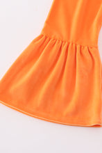 Green howdy santa print velvet bell girl pants set - ARIA KIDS