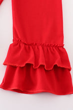 Blue stripe santa claus embroide girl set - ARIA KIDS