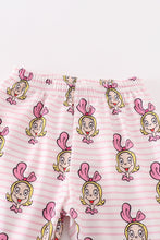 Pink stripe character girl pajamas set - ARIA KIDS