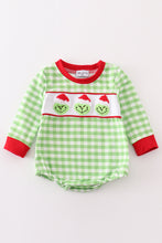 Green christmas grinch french knot boy bubble - ARIA KIDS