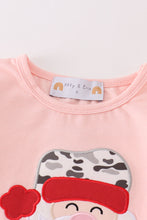 Camouflage christmas santa claus applique girl set - ARIA KIDS