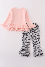 Camouflage christmas santa claus applique girl set - ARIA KIDS