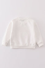 White MAMA&MINI applique fleece mom&me sweatshirt - ARIA KIDS