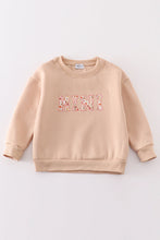Khaki MAMA&MINI applique fleece mom&me sweatshirt - ARIA KIDS