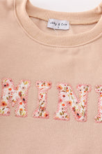 Khaki MAMA&MINI applique fleece mom&me sweatshirt - ARIA KIDS