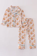 Christmas gingerbread house print boy pajamas set - ARIA KIDS