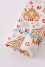 Christmas gingerbread house print boy pajamas set - ARIA KIDS