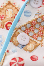 Christmas gingerbread house print boy pajamas set - ARIA KIDS