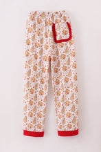 Christmas gingerbread house print women pajamas pants - ARIA KIDS