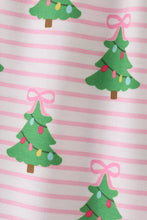 Green christmas tree print ruffle mom pajamas pants - ARIA KIDS