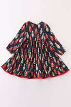 Black nutcracker print dress - ARIA KIDS