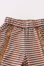 Brown stripe antler embroidery girl set - ARIA KIDS