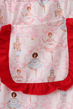 Red nutcracker print women pajamas pants - ARIA KIDS
