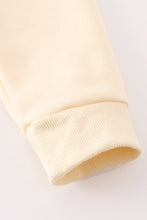 Yellow nutcracker embroidery mom&me fleece sweatshirt - ARIA KIDS
