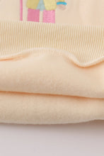 Yellow nutcracker embroidery mom&me fleece sweatshirt - ARIA KIDS