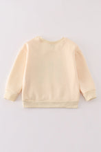 Yellow nutcracker embroidery mom&me fleece sweatshirt - ARIA KIDS