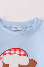 Blue christmas cow applique boy set - ARIA KIDS