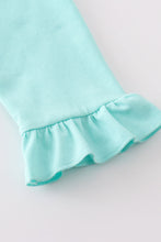 Mint cow print girl set - ARIA KIDS