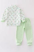 Green christmas holly boy jogger set - ARIA KIDS
