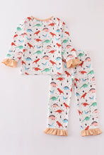 Pink dinosaur print girl pajamas set - ARIA KIDS